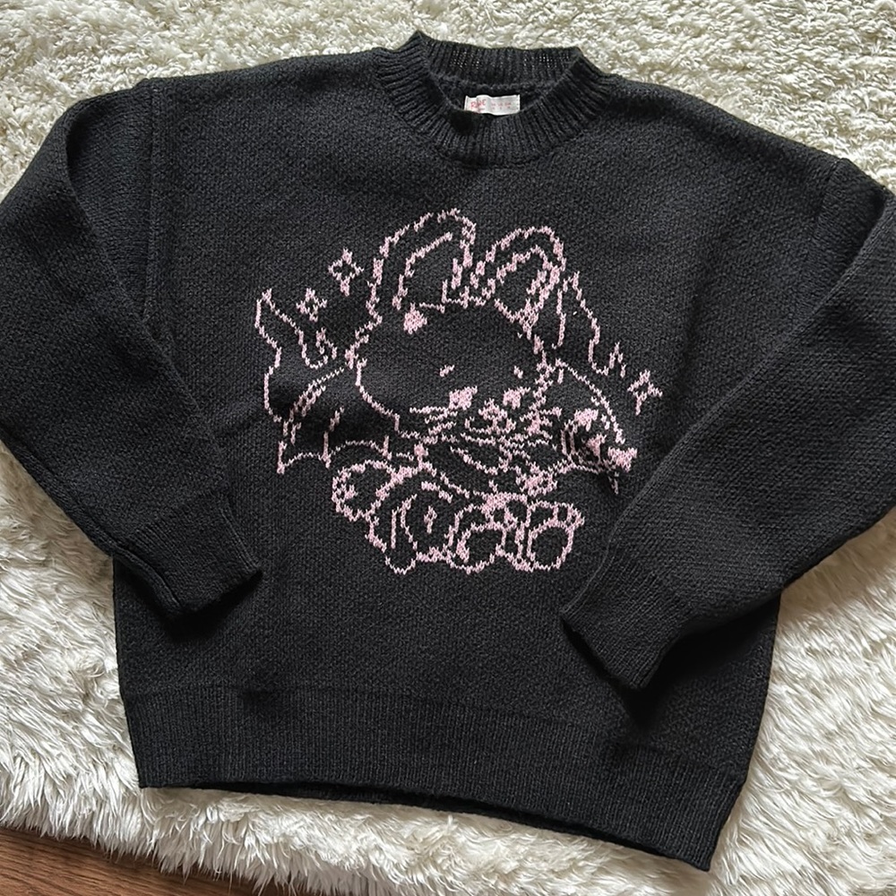 ROMWE Bunny Anime Sweater-M